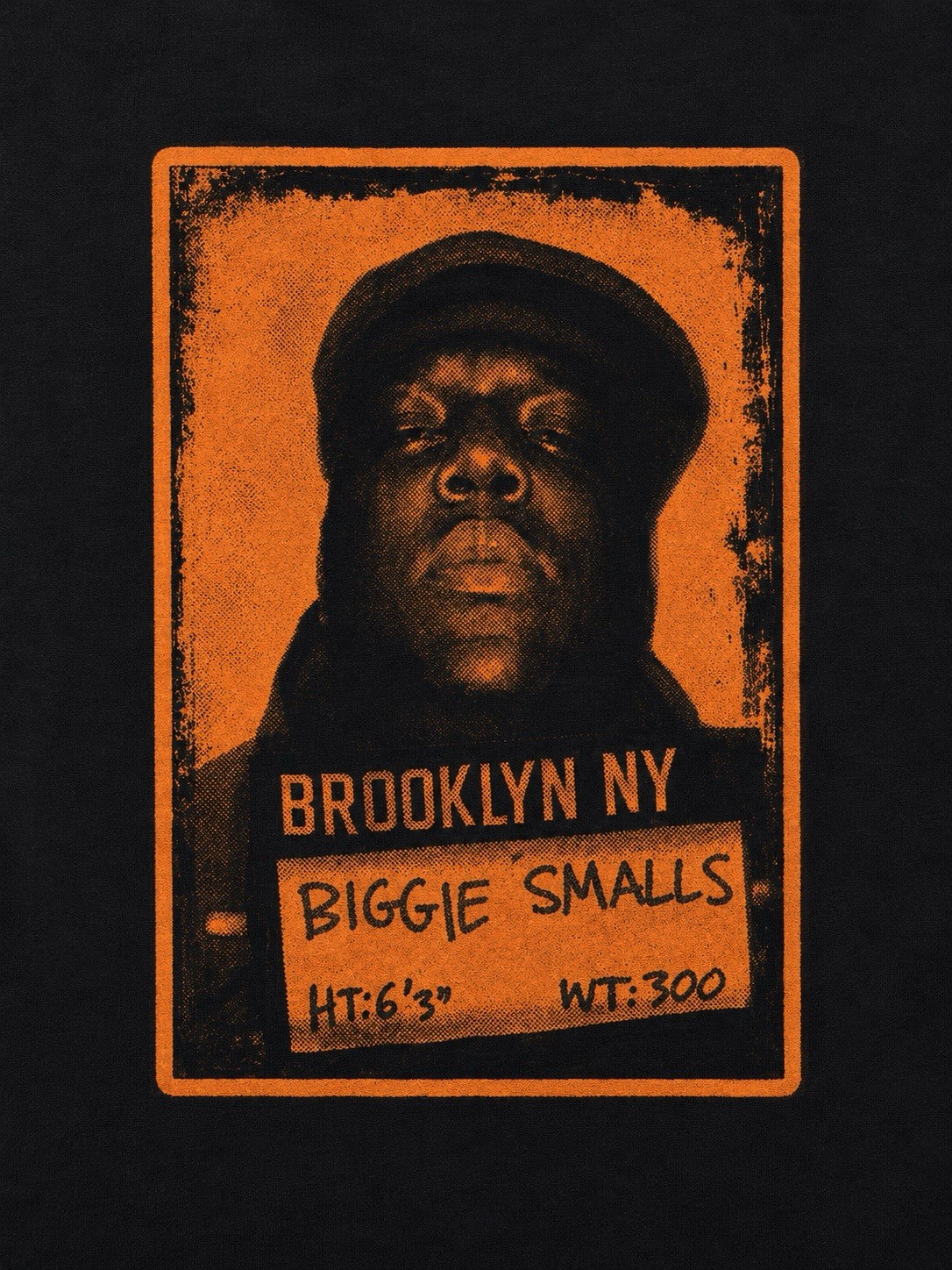 Brooklyn Mint Biggie Smalls 9 Panel Mug Shot Graphic T-shirt Men L Rap Tee VTE