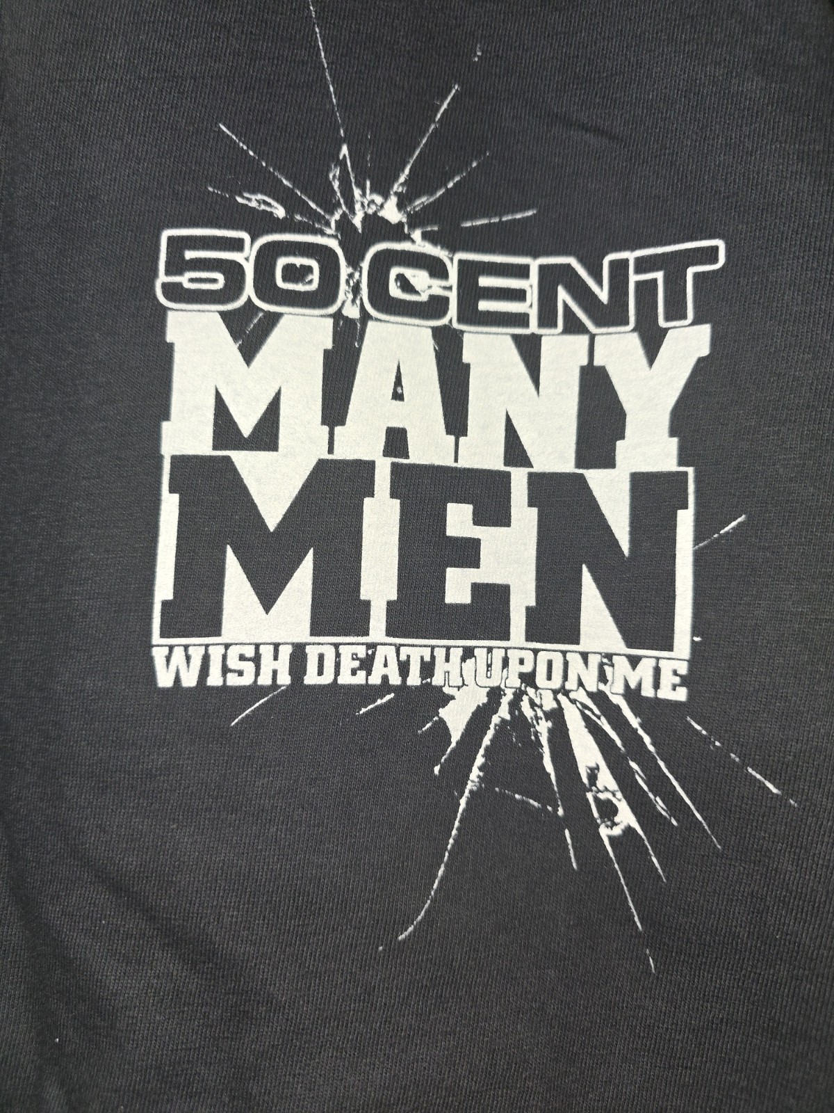 Original 50 Cent Many Men T Shirt Gangster Rap Hip Hop Sz XL Limited Edition