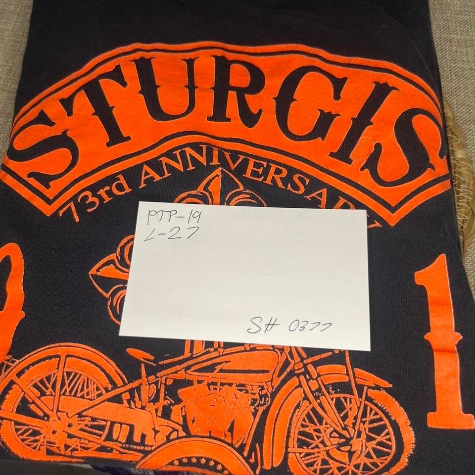Gildan Sturgis 73rd Anniversary Black Hills Rally 2013 Graphic T-Shirt Black M