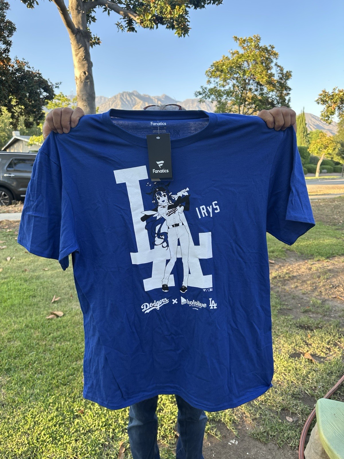 2025 Official Dodgers x Hololive T-Shirt IRyS Size X-LARGE