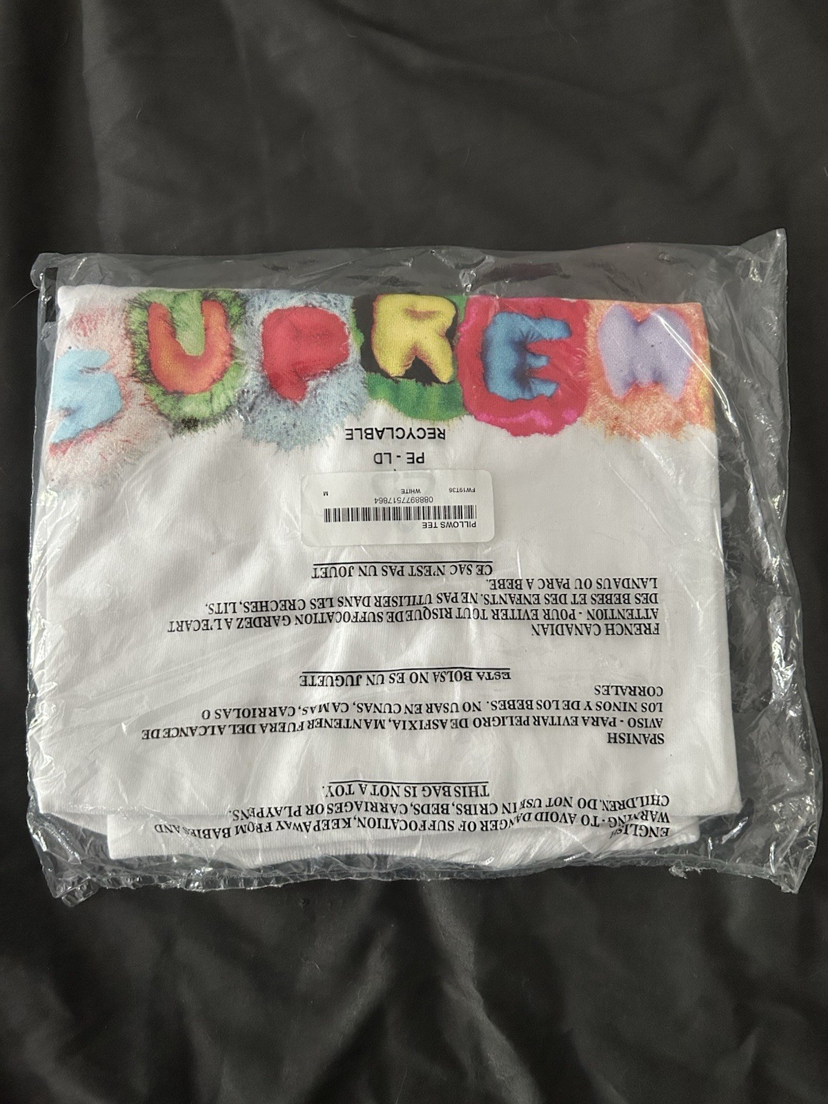 DS FW19 Supreme pillows tee white Still in bag never taken out