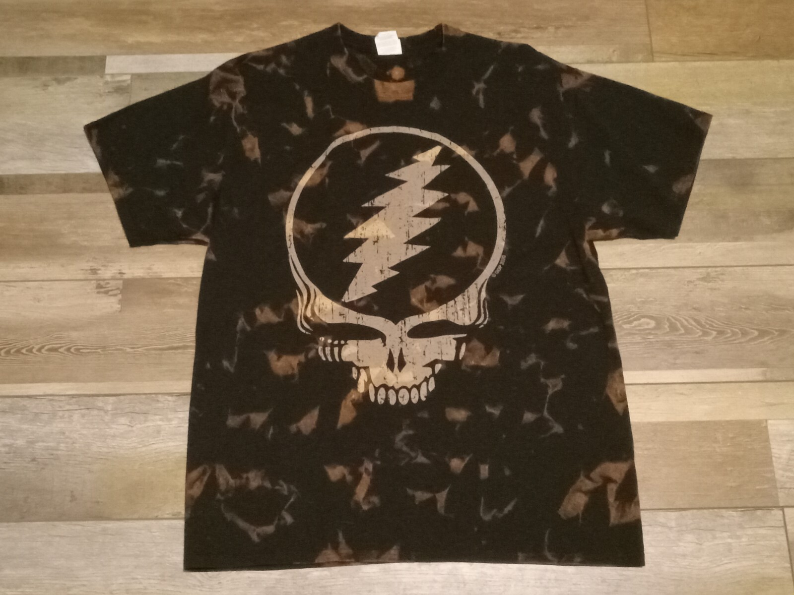 Grateful Dead Bleach Stealie M, L, XL, 2XL, 3XL, 4XL, 5XL Tie Dye T-Shirt
