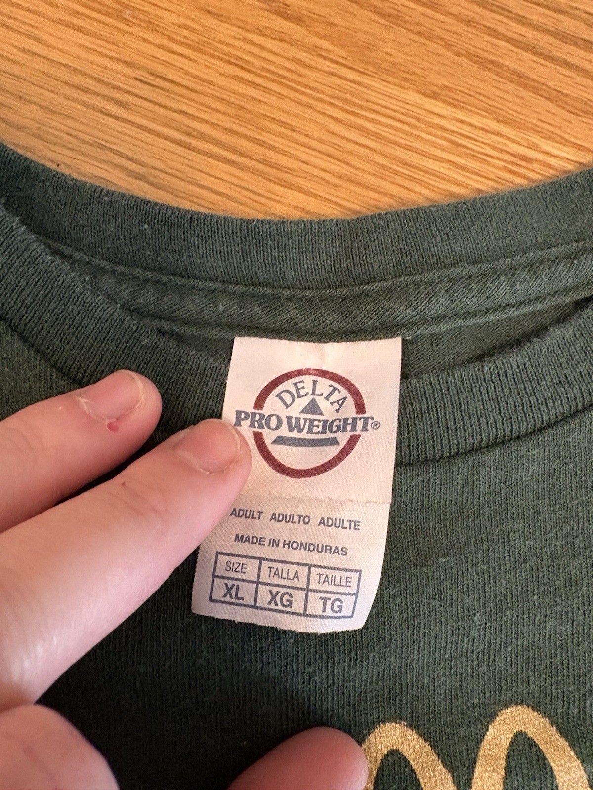 McDonald’s McGold Card Receipt Thank You Employee T-Shirt Green – Size Mens XL