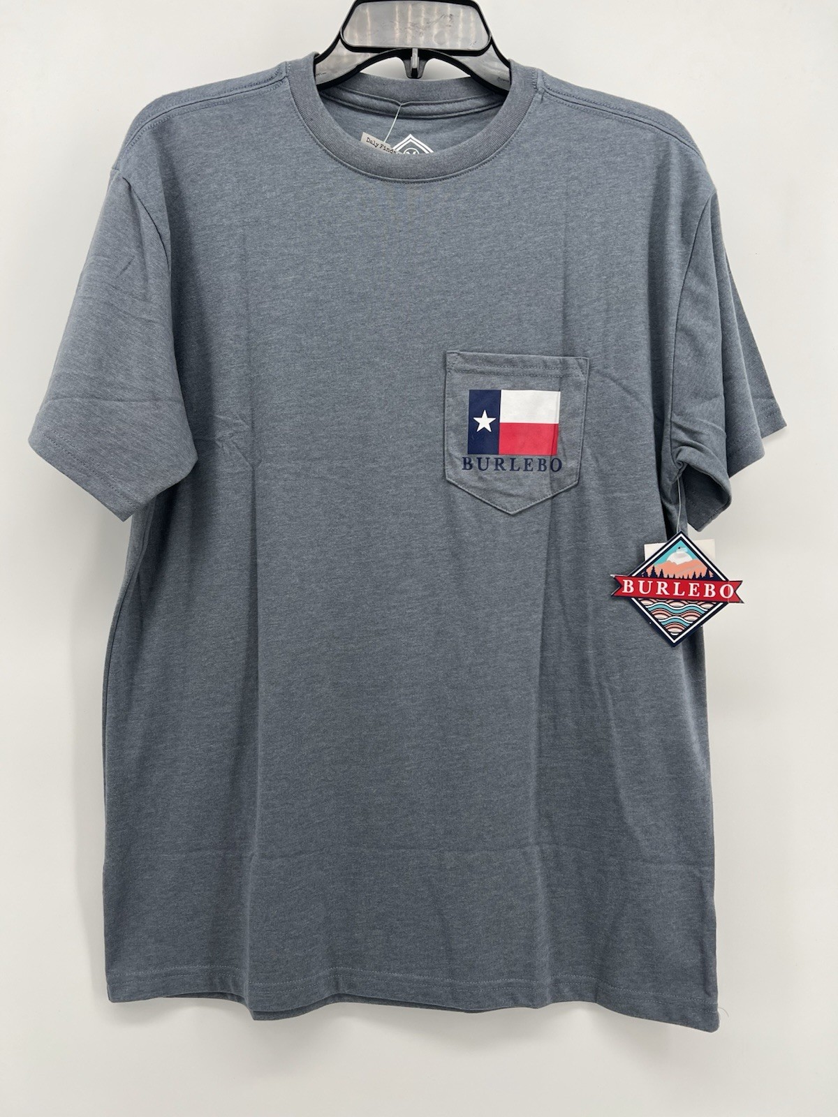 Burlebo Make America Like Texas Tee Men’s Heather Gray Short Sleeve Graphic XL