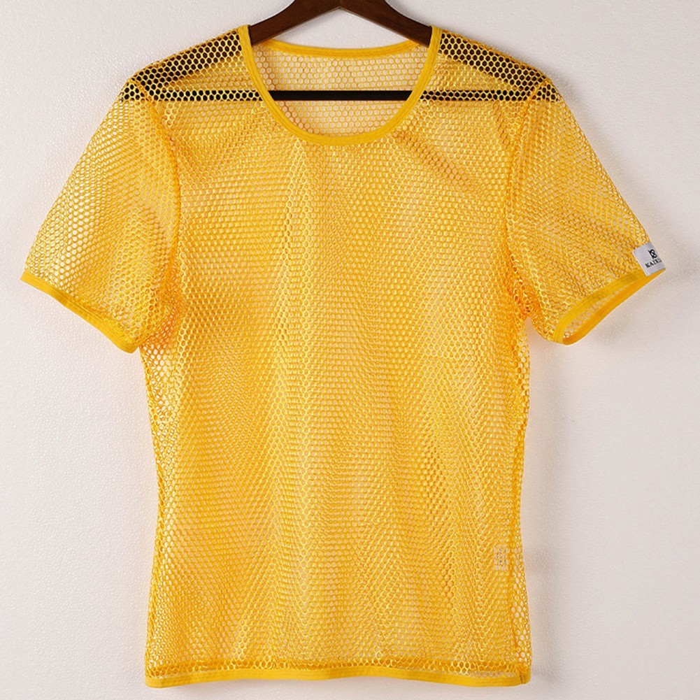 Clubwear Short Sleeve Crew Neck Design Four Seasons Wear Lightweight Fabric