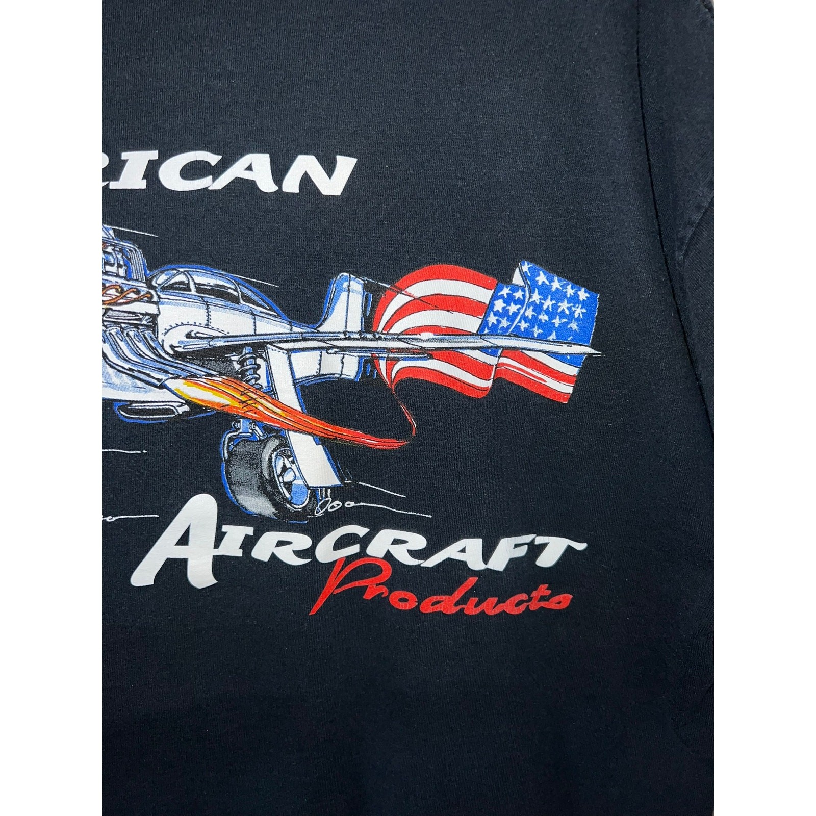 Vintage Airplane Shirt American Aircraft Products Plane America Graphic XL