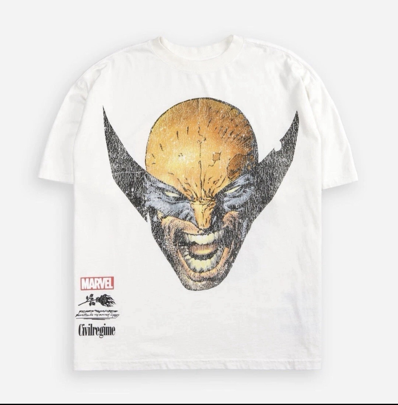 Civil Regime limited Marvel Deadpool & Wolverine Men’s XXL White ribbed collar