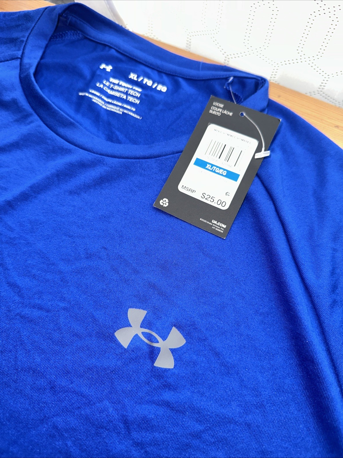 NEW Under Armour Men’s Regular Size XL Blue UA Tech 2.0 SS Tee