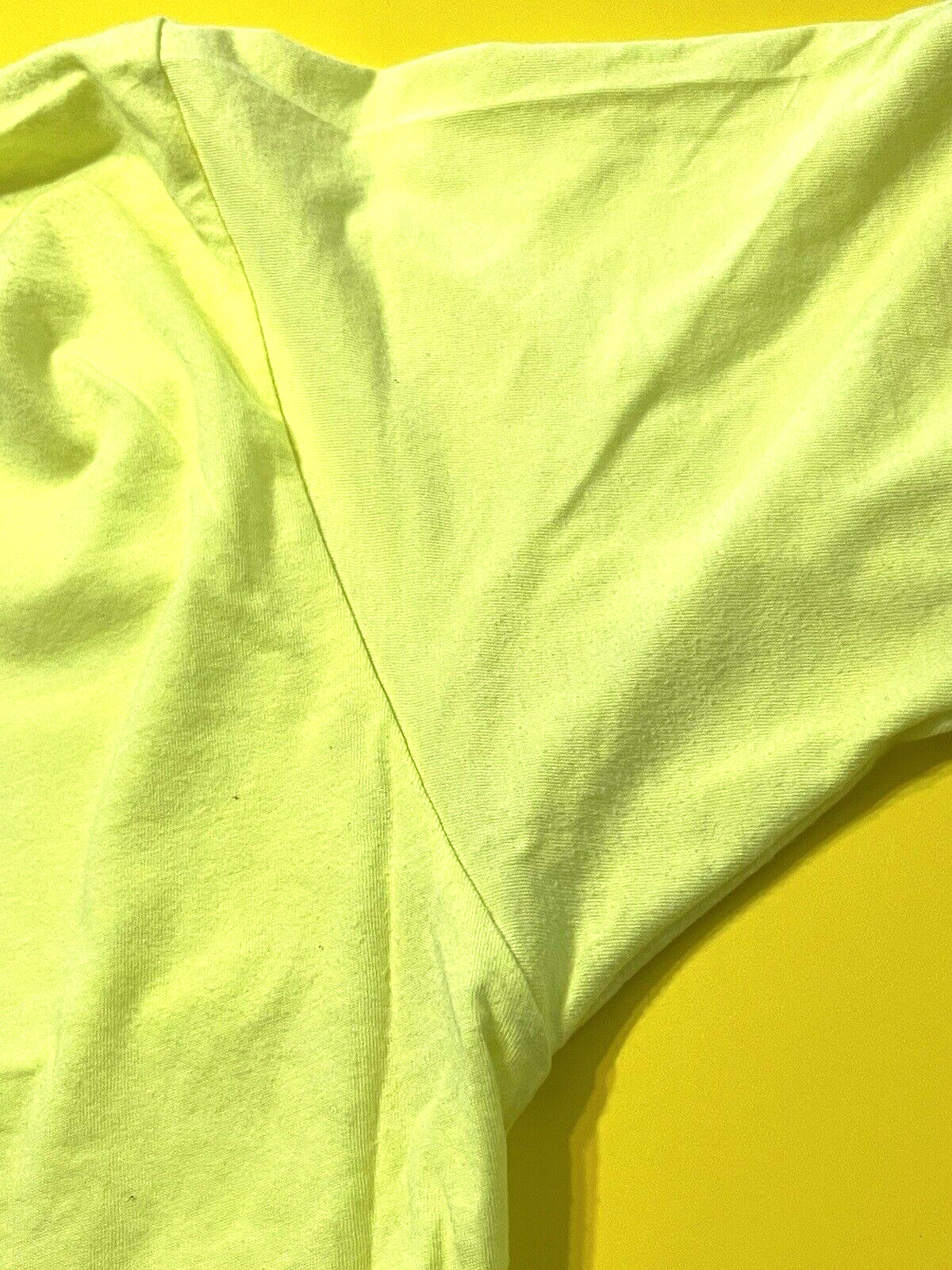 DoorDash Front & Back Food Delivery Driver NEON GREEN Short Sleeve 2XL Shirt