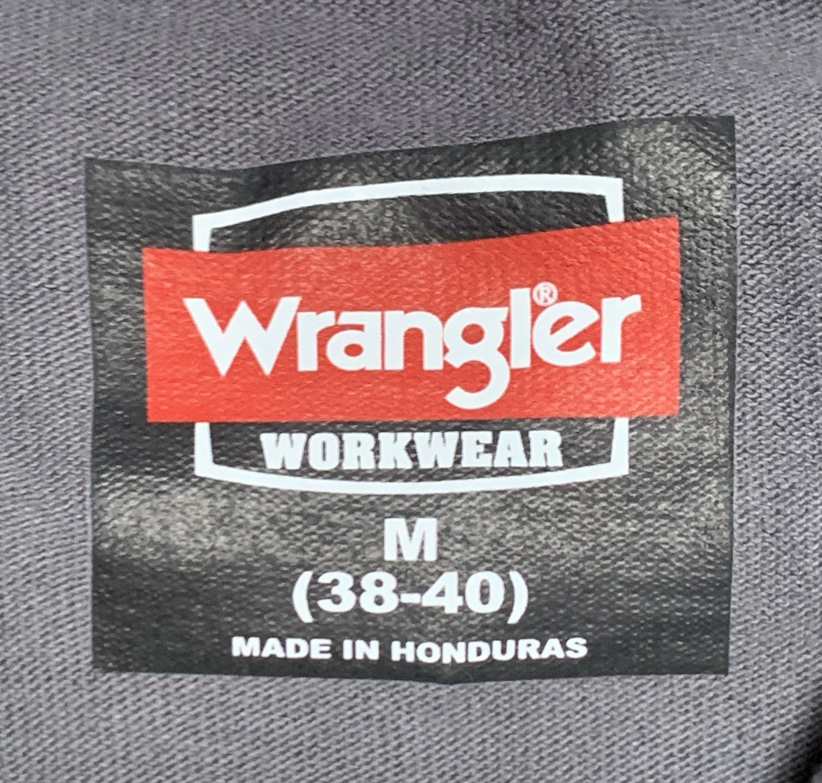 NEW Wrangler Workwear Men’s Gray/Long Sleeve/Pocket/Heavyweight T-Shirt Size M