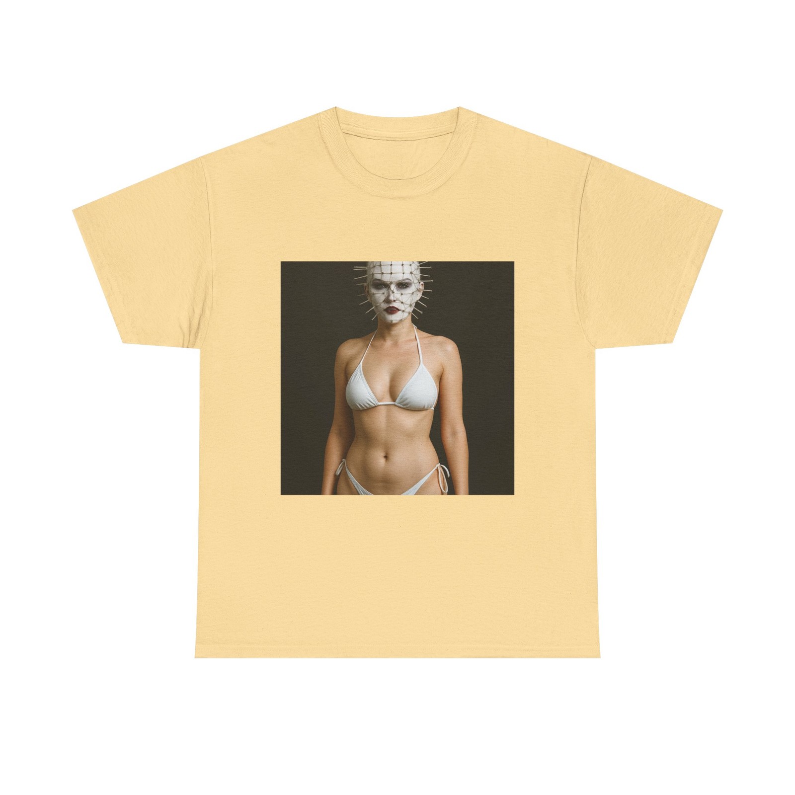 Pinhead As Sexy Lady in Bikini Cotton Tee Unisex T-Shirt Hellraiser Horror Hell