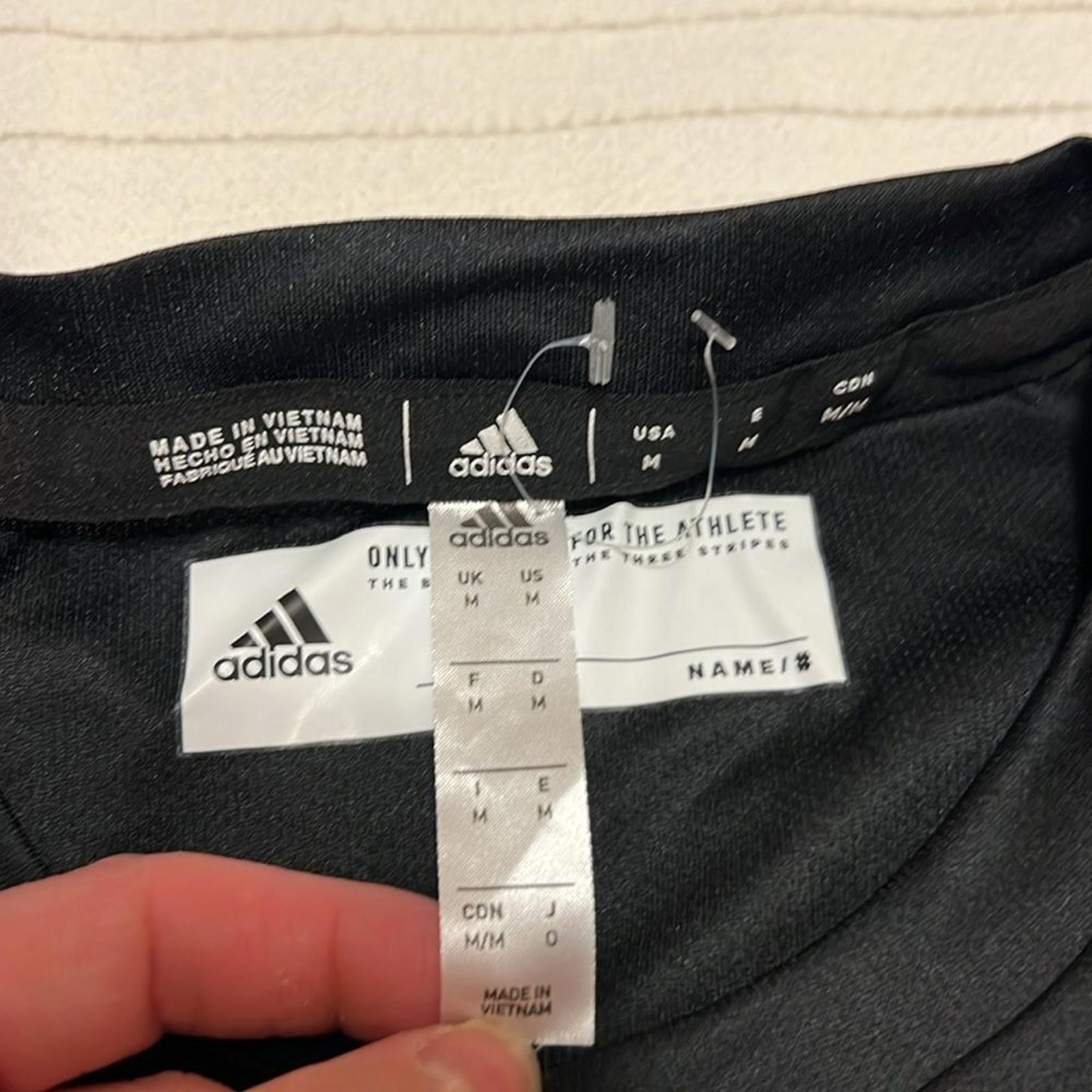Adidas Climalite Black Crew Neck Performance Tee Men’s Medium