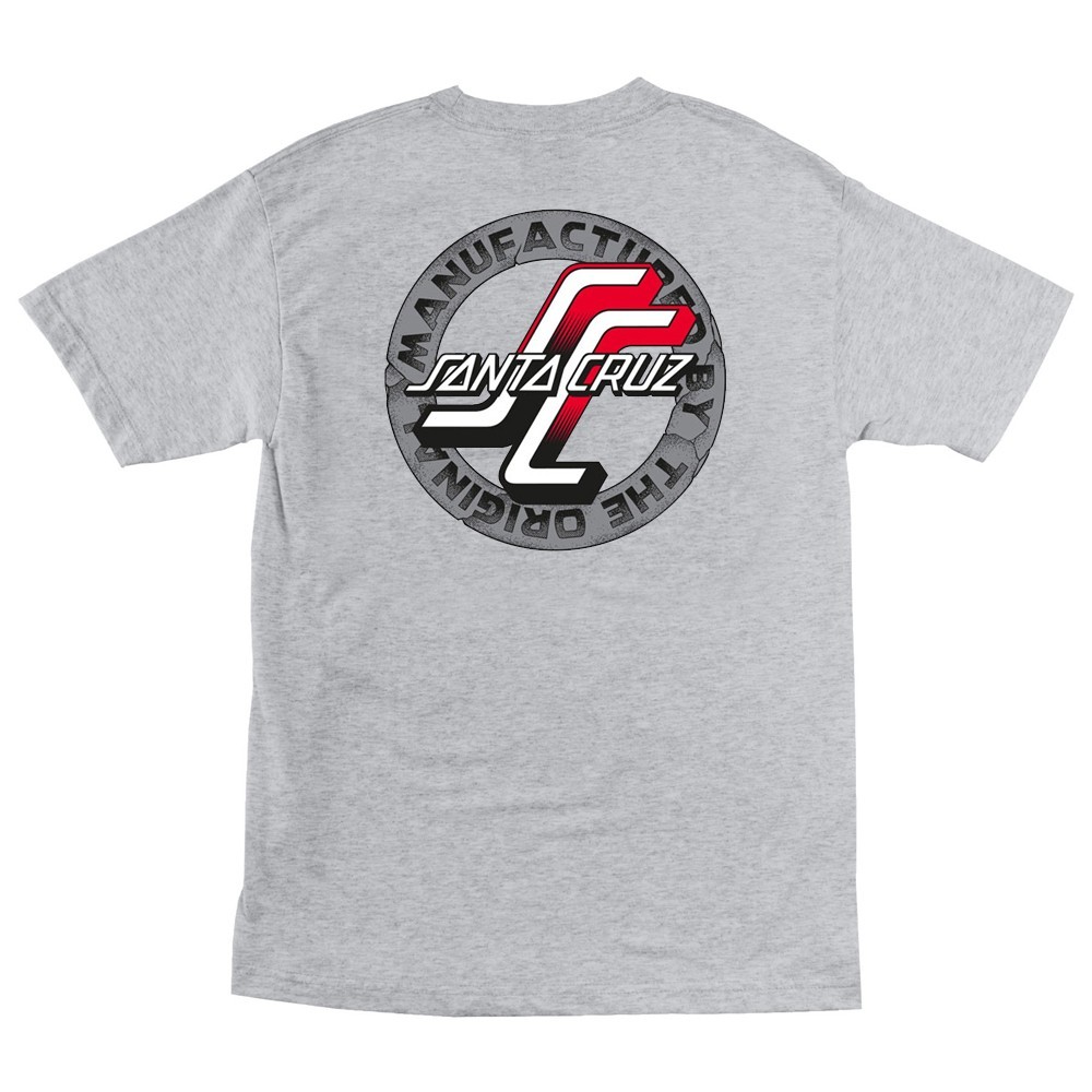 Santa Cruz MFG OGSC LOGO Skateboard T Shirt HEATHER GREY