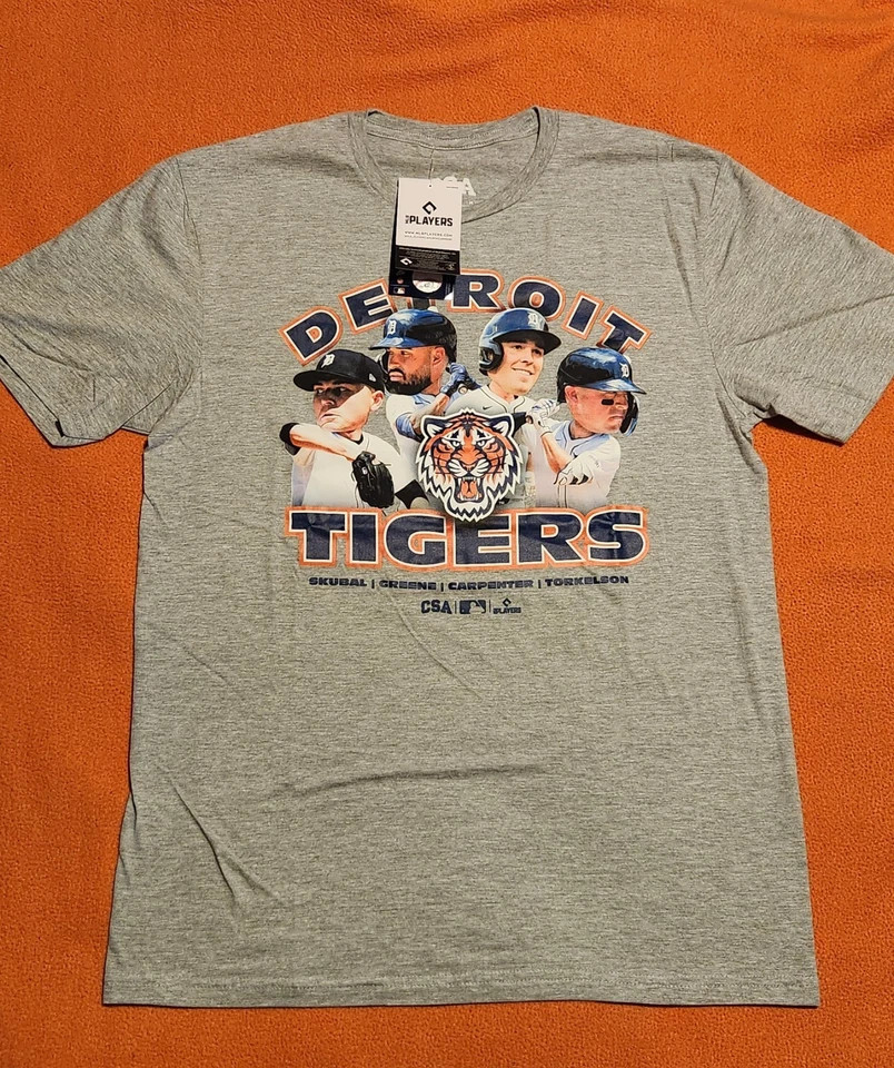 Detroit team Tiger t shirt, vintage 20s, Skub Greene Carp Tork lot