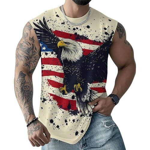 American Animal Graphic 3D Tank Top