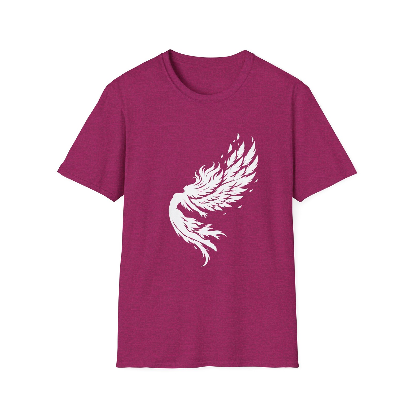 Angel Gothic Fantasy Fallen Wings Celestial Shadow Unisex Softstyle T-Shirt