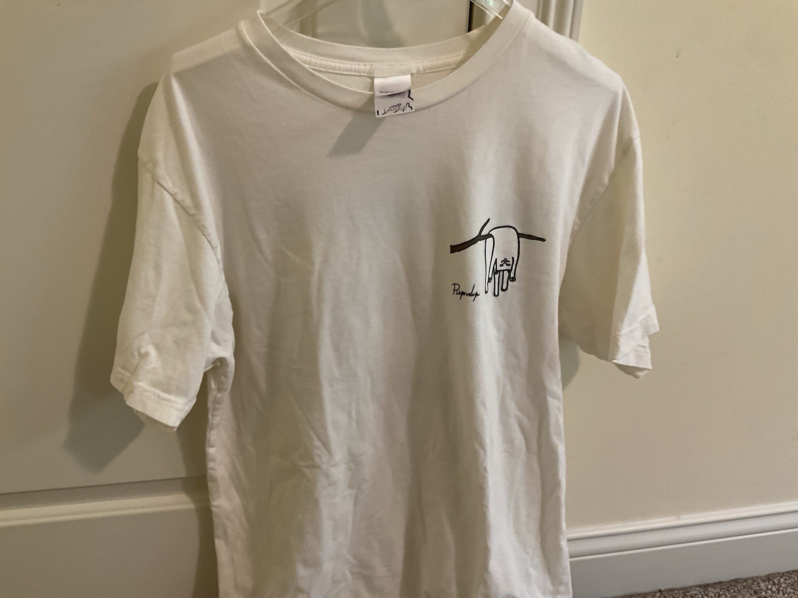RIPNDIP T Shirt 2 Sides Flat Cat Nerm Mountains Large NWOT