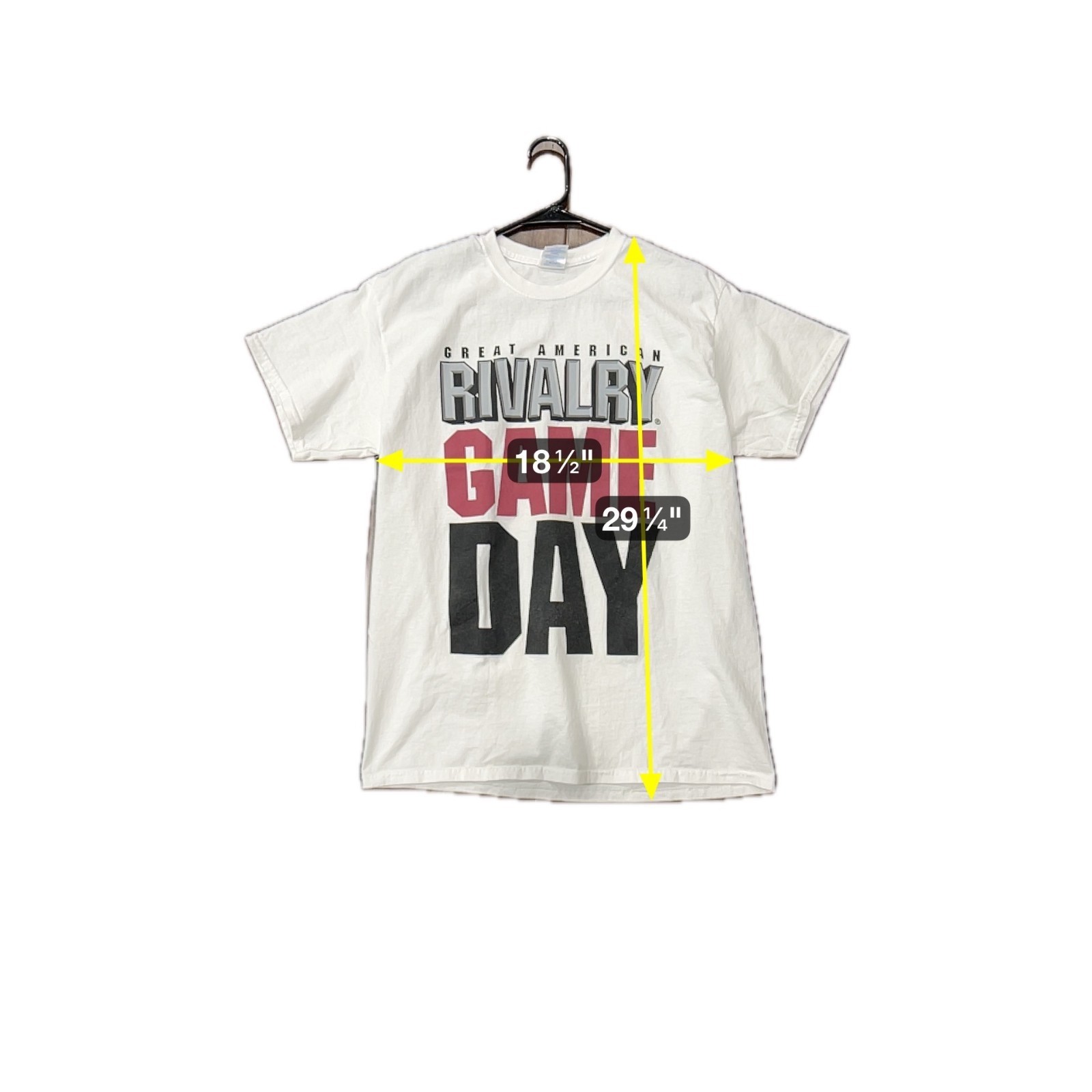Gildan Great American Rivalry Game Day Ultra Cotton T-Shirt Size L White 2014