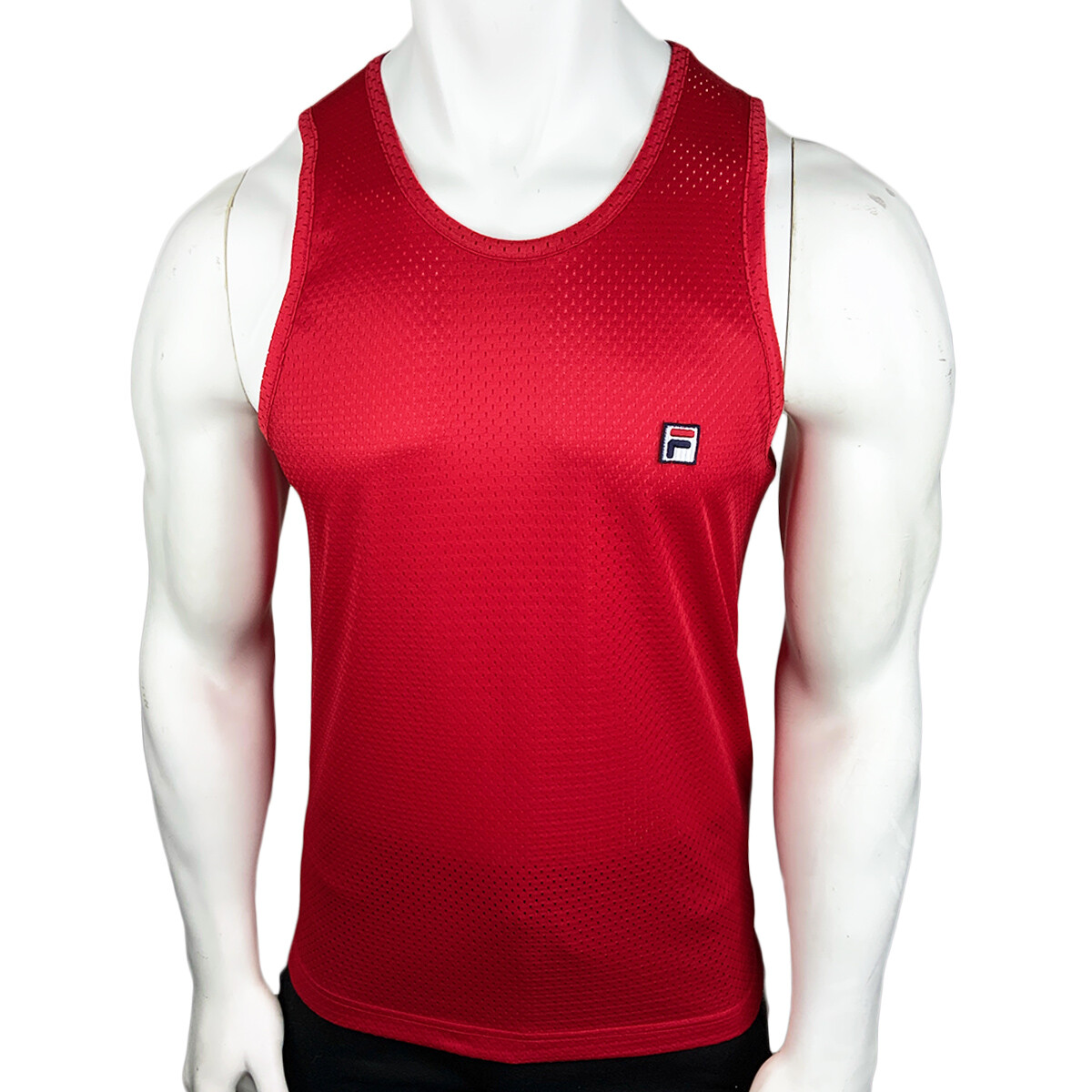 NWT FILA MSRP $34.99 MEN’S RED CREW NECK SLEEVELESS TANK TOP T-SHIRT SIZE S