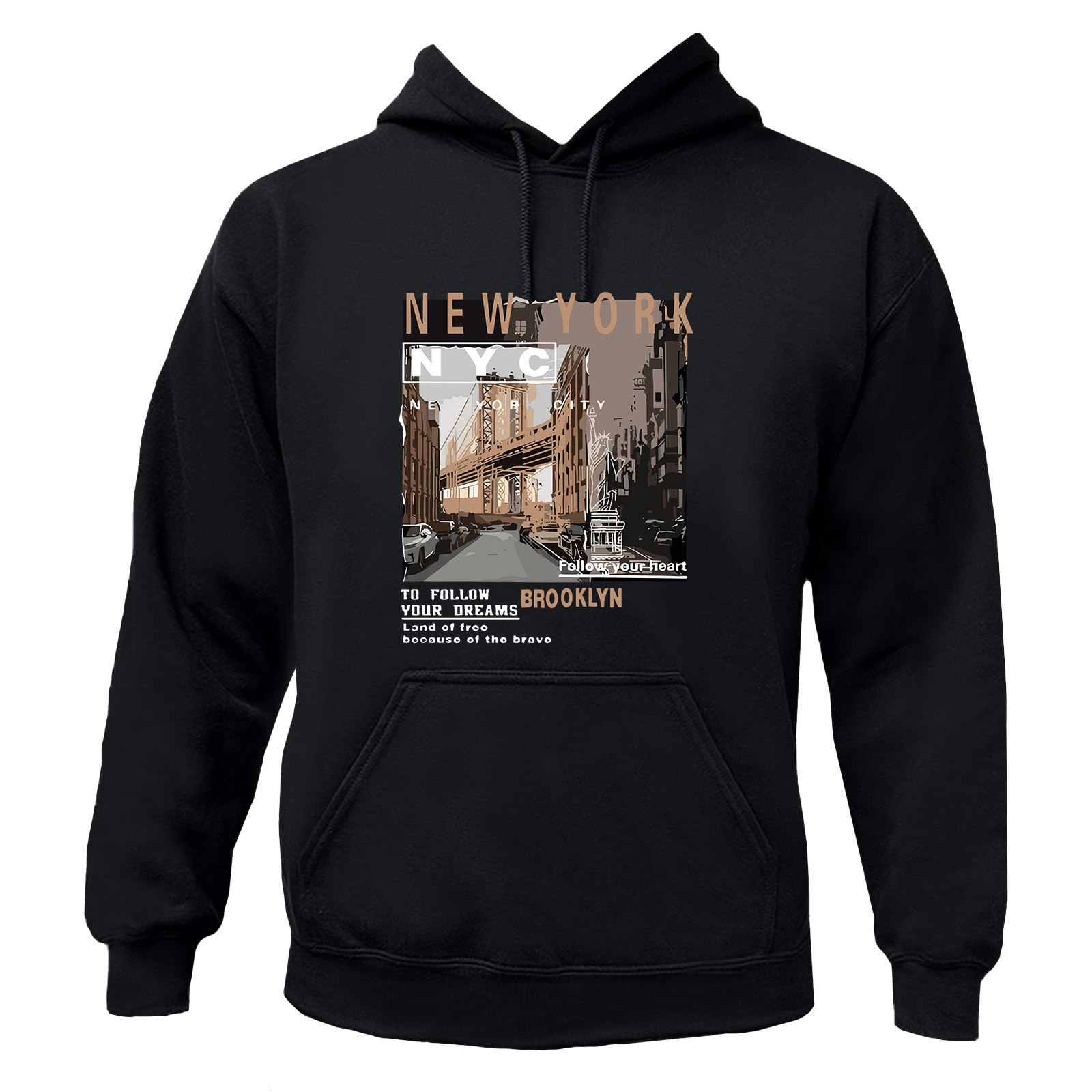 New York NYC Brooklyn Follow Your Dream Graphic T-Shirt / Hoodie / Sweatshirt