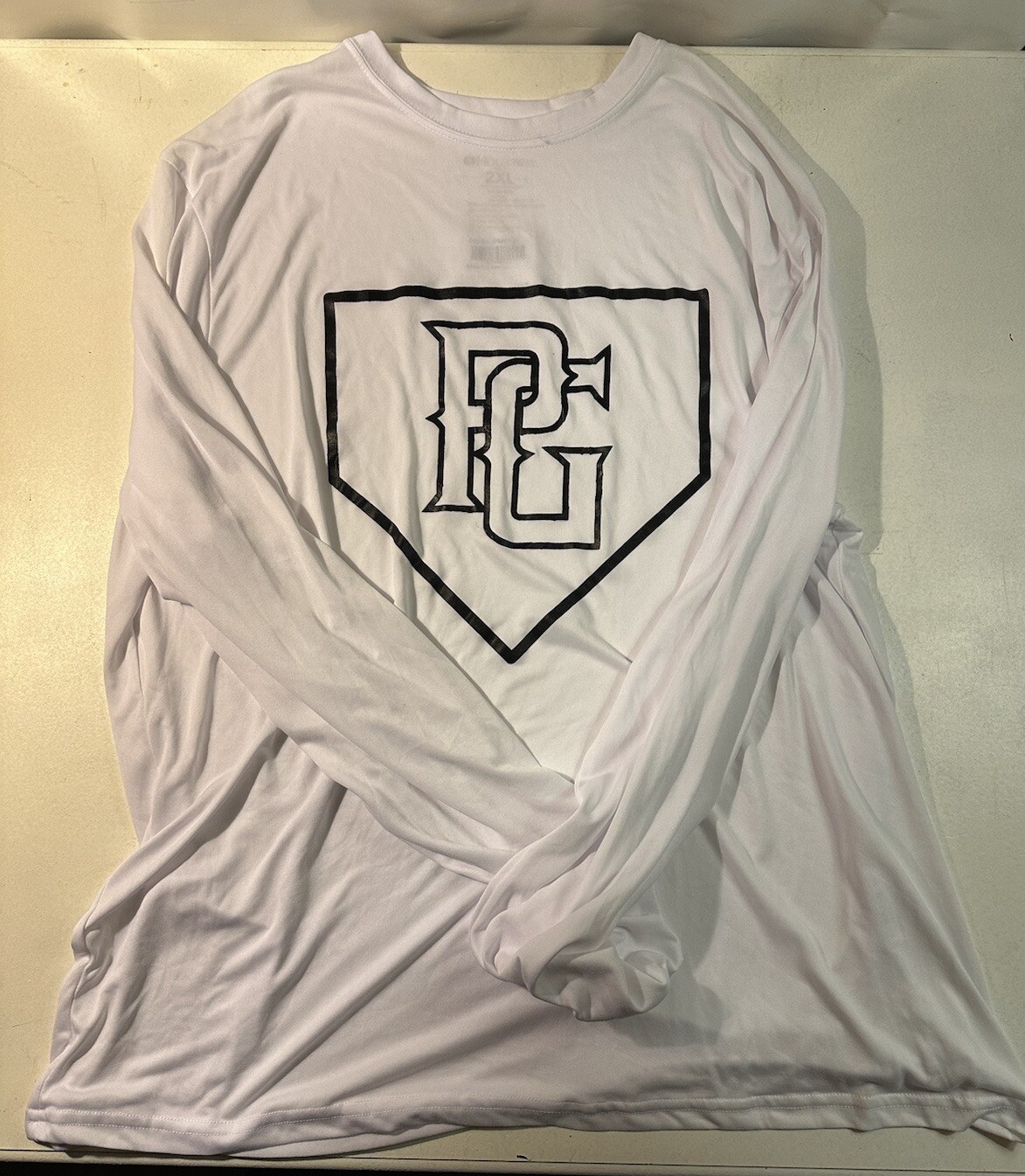 Men’s Sz XXL Holloway Perfect Game Baseball White Long Sleeve Shirt