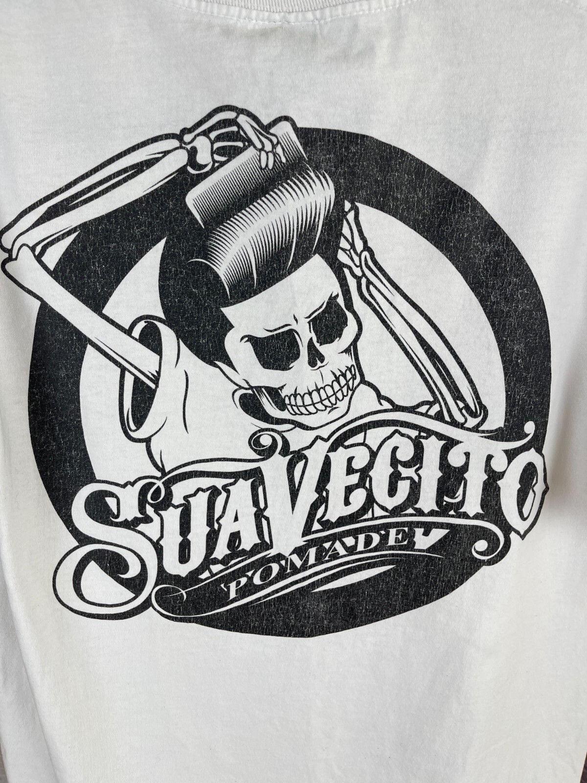 SuaVecito Pomade vintage skillet made in USA skate tee shirt