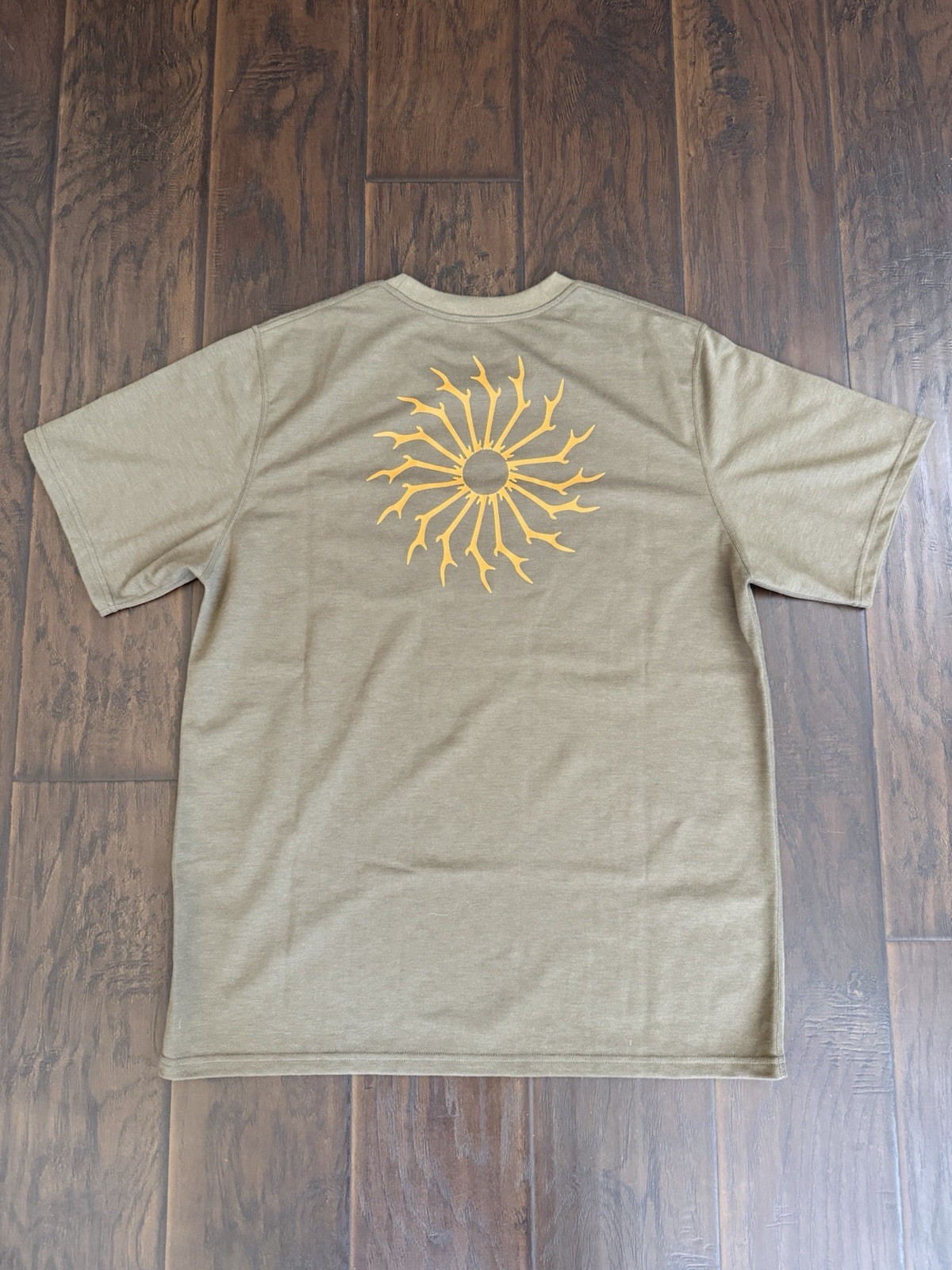(SIZE M) South2 West8 Round Pocket T-Shirt – Brown – Made in Japan
