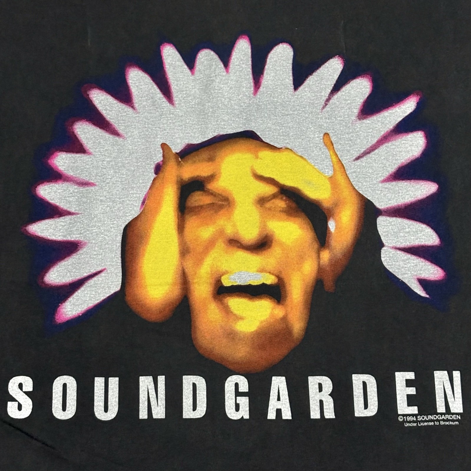 Vintage Soundgarden Black Hole Sun 1994 Band Sz.L Single Stitch T-Shirt REPRINT