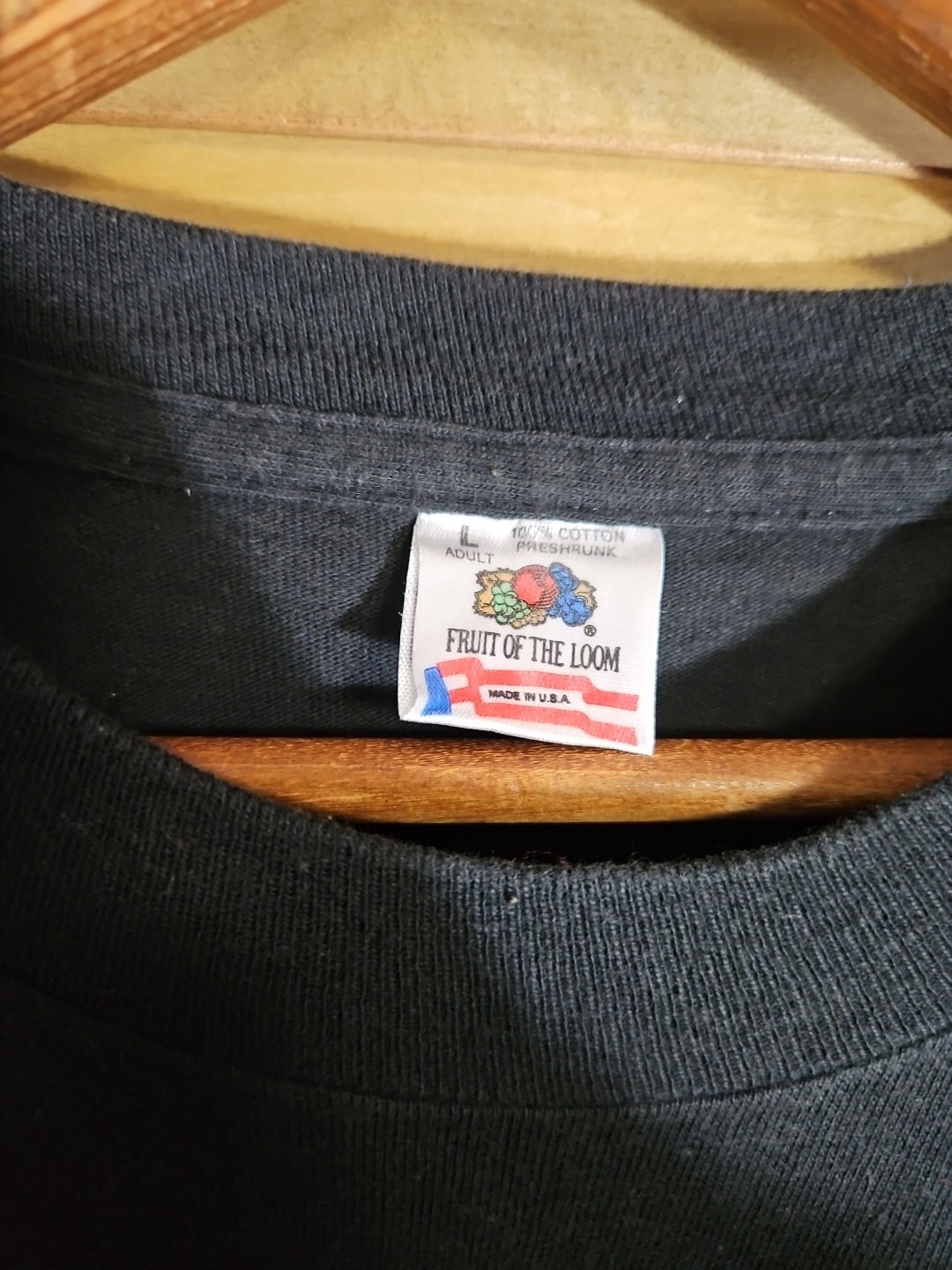 Vintage 90s FOTL Single Stitch Black Tee T Shirt Unknown Band Obscure Large