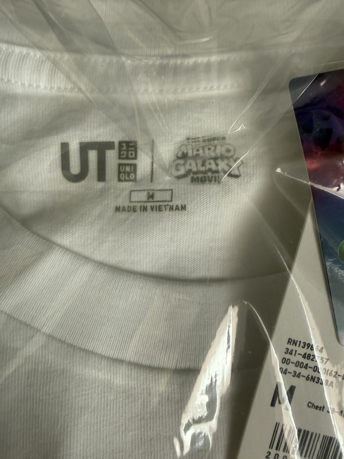 The Super Mario Galaxy Movie UNIQLO UT Gtaphic T-Shirt 00 WHITE medium m yoshi