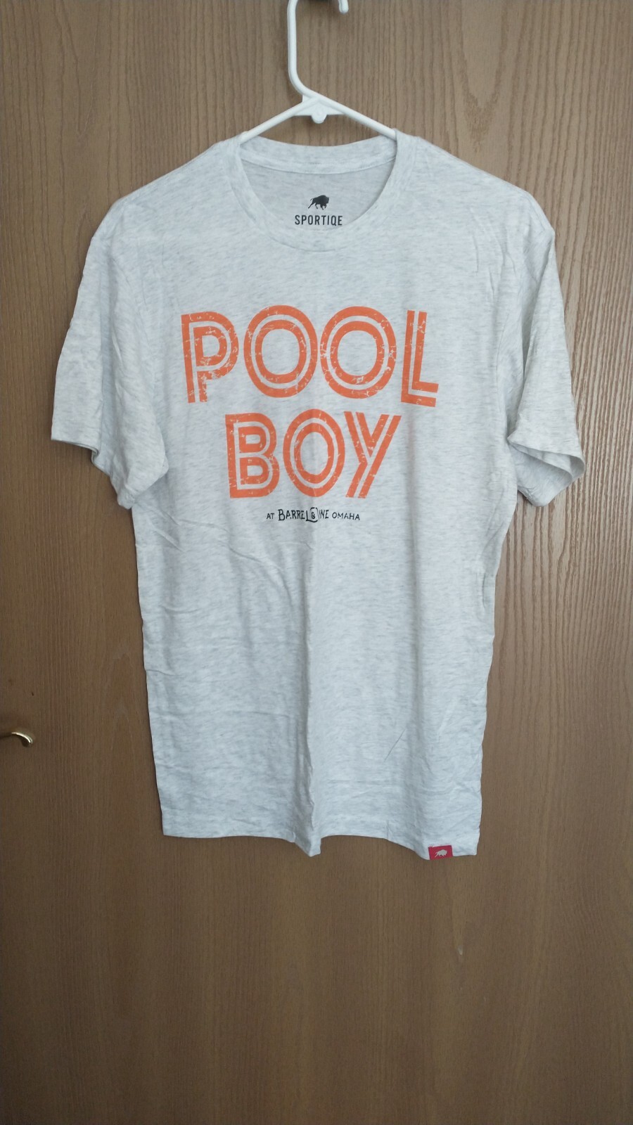 NWOT Lightweight Crewneck Small Lt Gray/Heather Pool Boy SS Sportiqe T-shirt