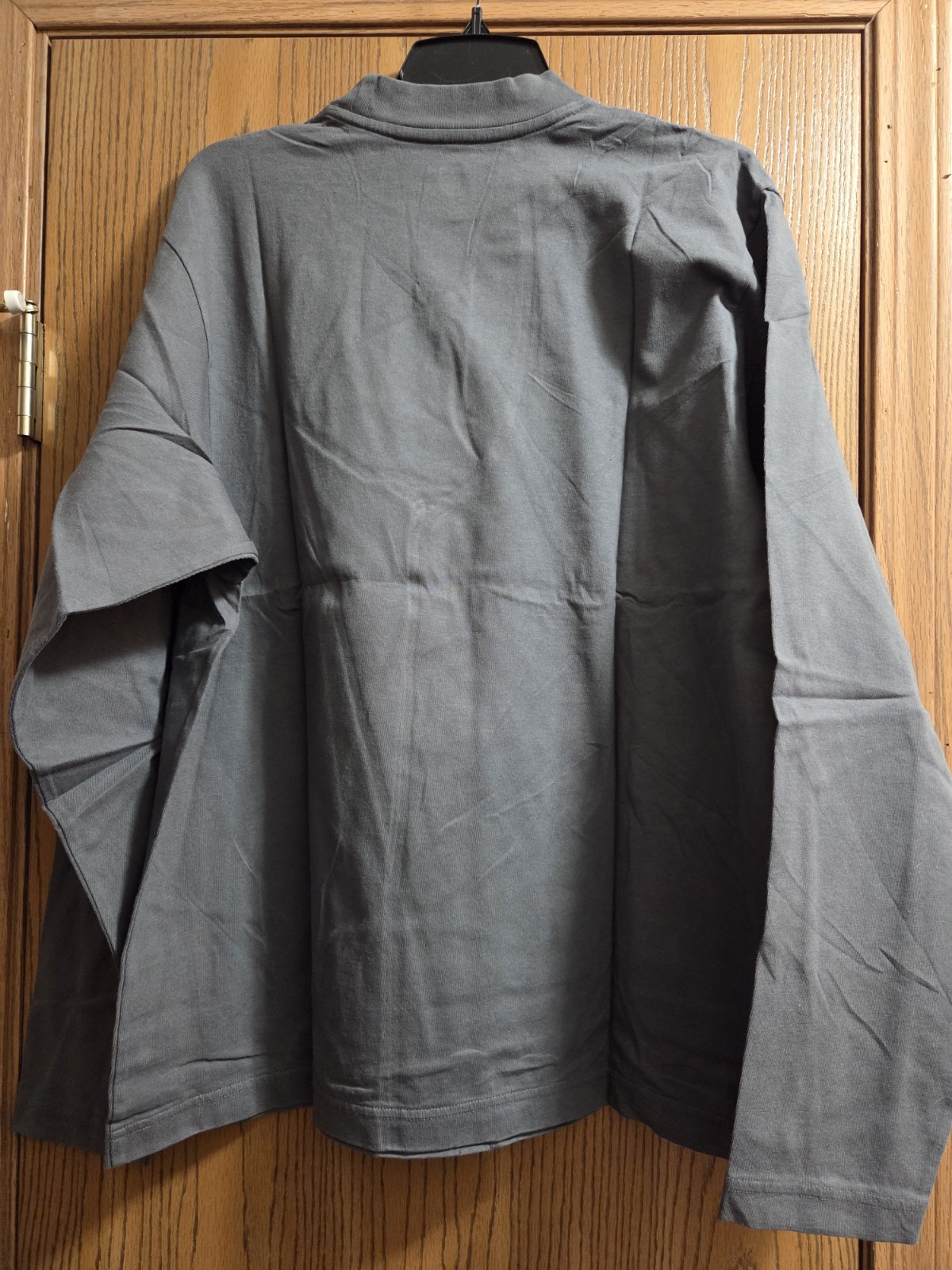 Yeezy X Gap Long Sleeve T-shirt Size M Dark Gray Unisex New Boxy Fit