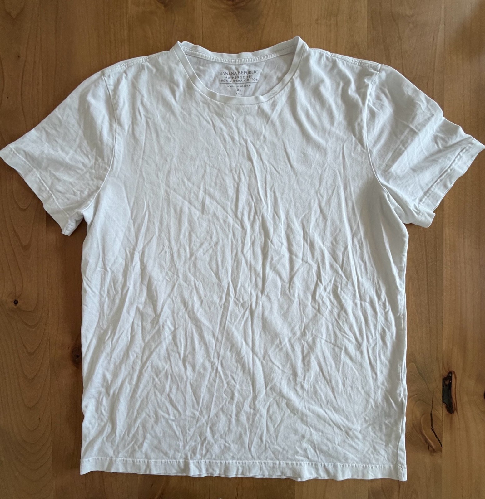 Banana Republic Authentic Tee 100% Supima Cotton White XL Tall