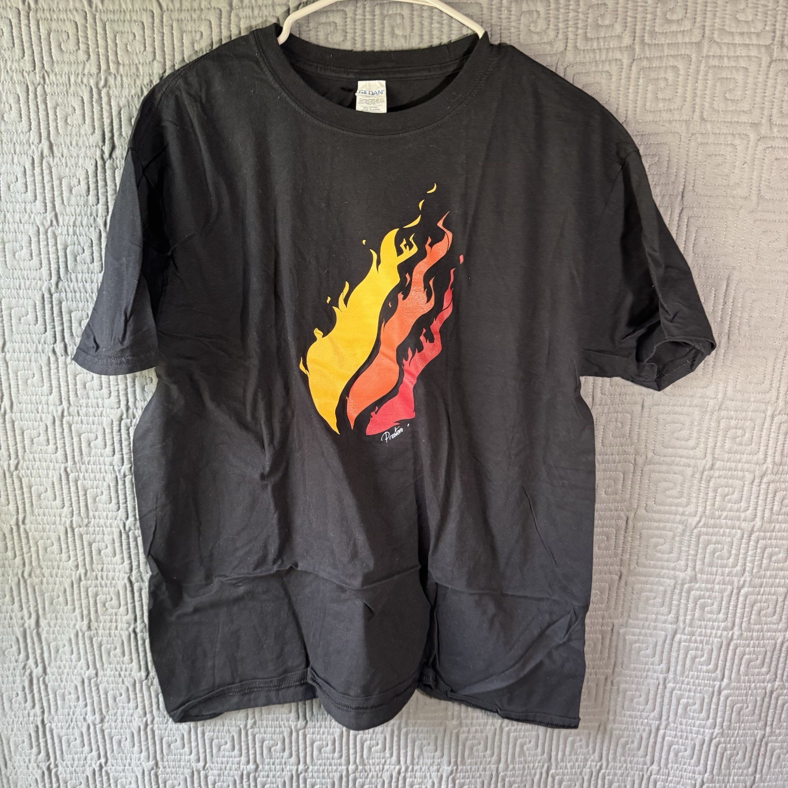Gildan Softstyle T-Shirt Men’s Xl Black Ring Spun Preston Playz 100% Cotton