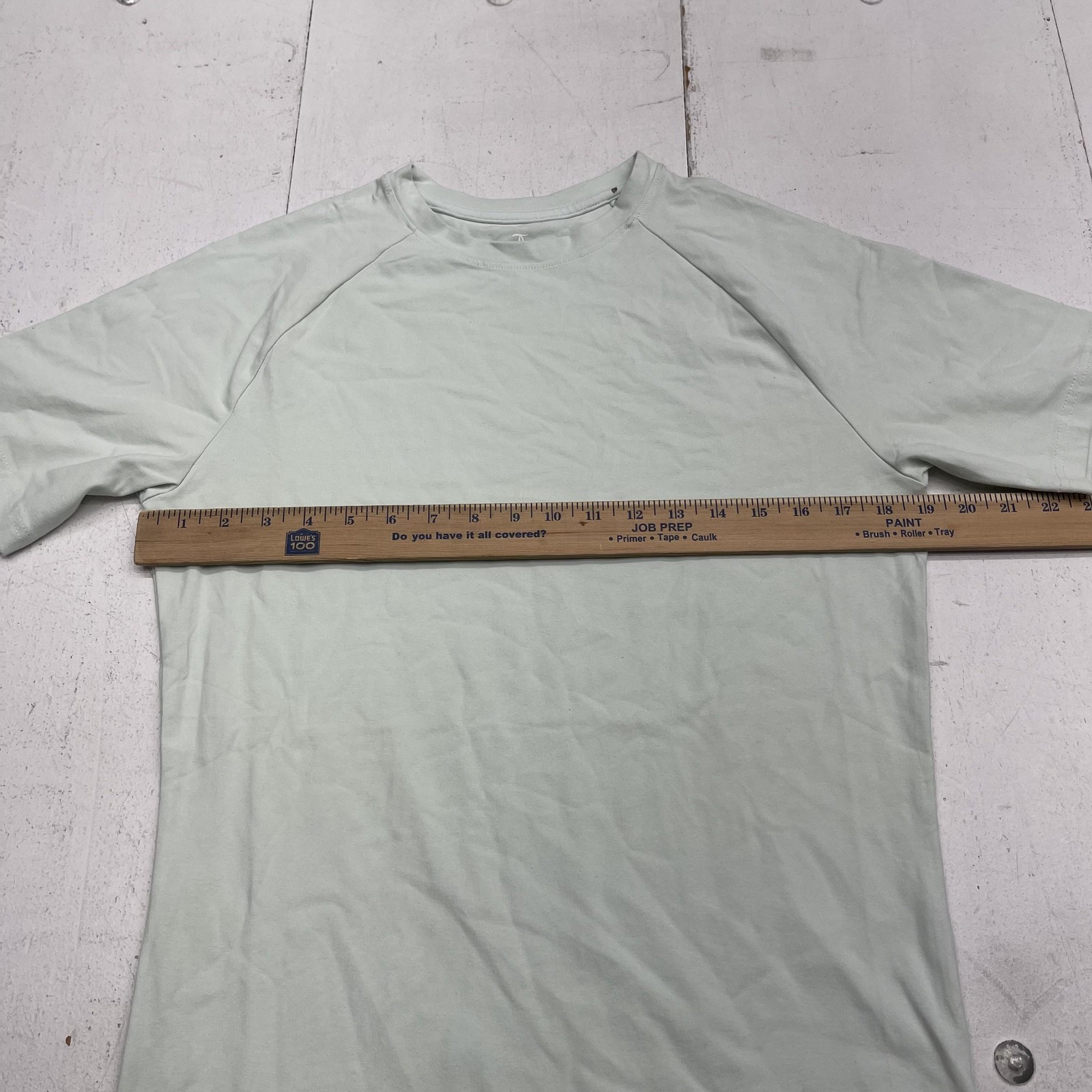Tailored Athlete Shirt Mens Medium Green Basic Slim Fit Stretch Tee Tagless