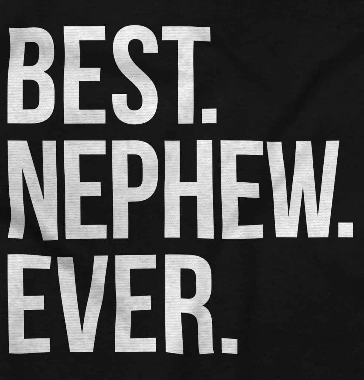 Cool Best Nephew Ever Family Aunt Uncle Love Mens Casual Crewneck T Shirts Tees