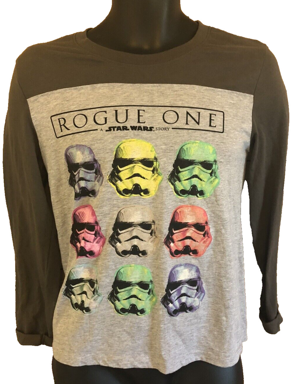 Star Wars Mens Shirt Size Small Black Darth Vader Rouge One Baseball Style