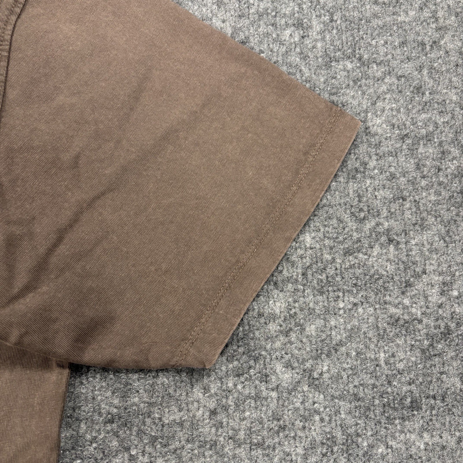 NWT Reserved Supply Mens M Taupe Chocolate Brown Heavyweight Oversized Fit Tee