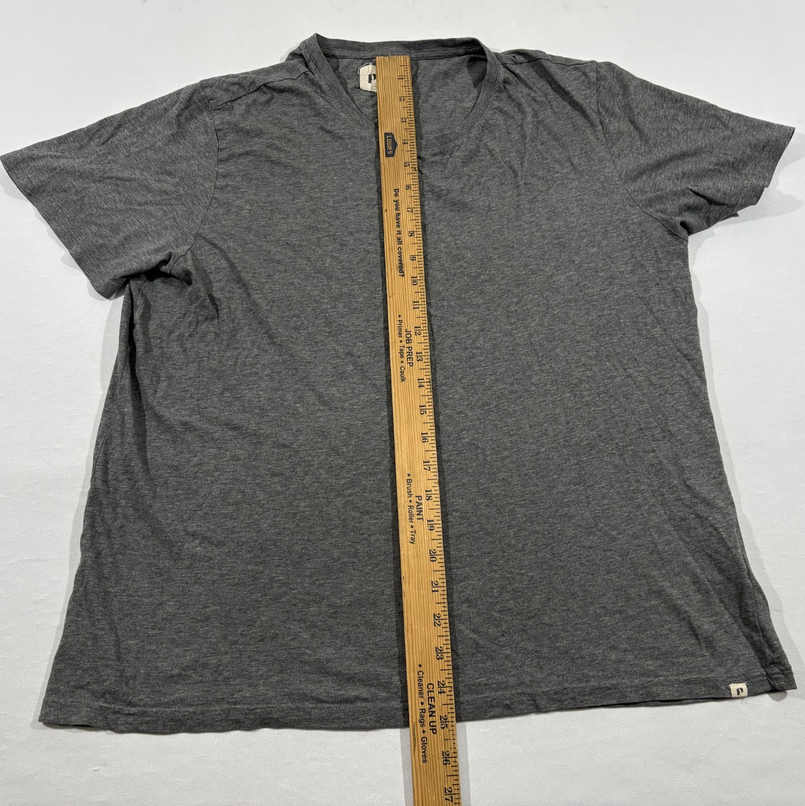 Pact Mens Gray Essential Crewneck Tee T-shirt Organic Basic Cotton Casual Sz L