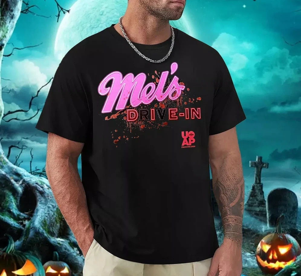 Halloween Horror Nights 24 HHN33 Universal Passholder Mels Die In T-Shirt S-5XL