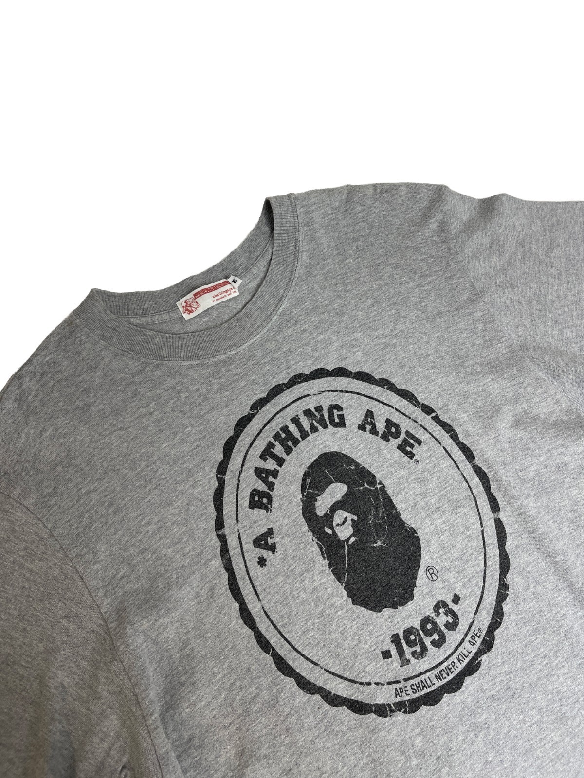 BAPE Grey Busy Works Tee NIGO Era A Bathing Ape Archive Rare