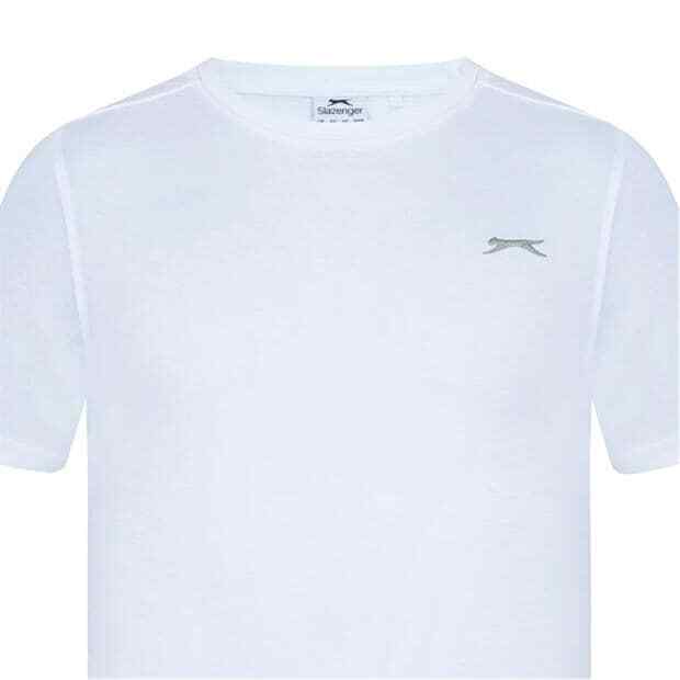 Mens Slazenger 100% Cotton Plain Crew Neck T Shirt XS S M L XL XXL 3XL 4XL BNWT