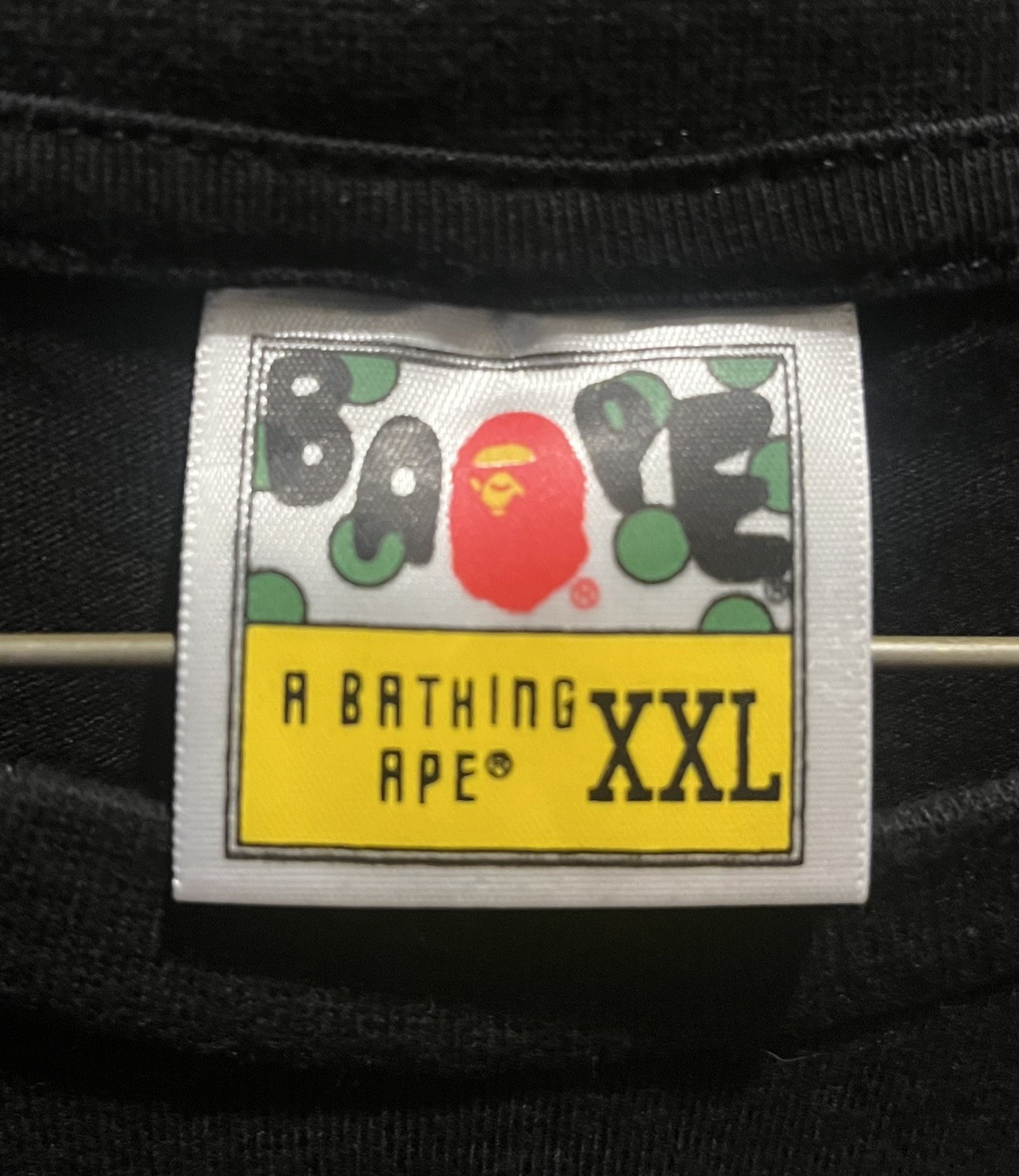 BAPE Baby Milo NARUTO T-Shirt Youth XXL A Bathing Ape JAPAN Anime BLACK Adult S