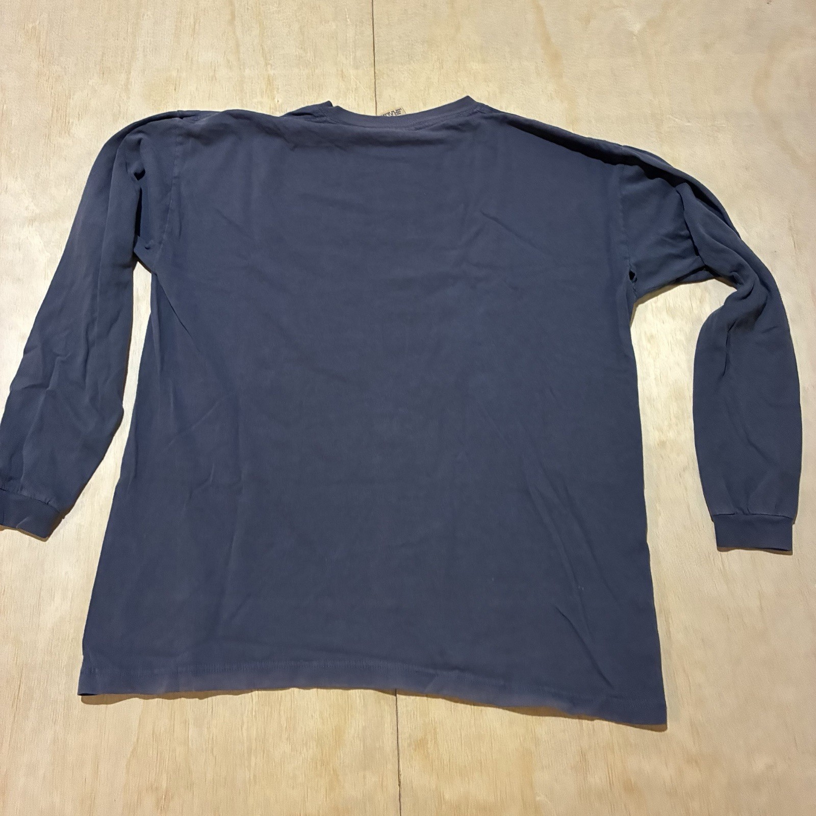 VTG 90s Guess Jeans USA Spellout Long Sleeve T-Shirt XL Navy Made in USA