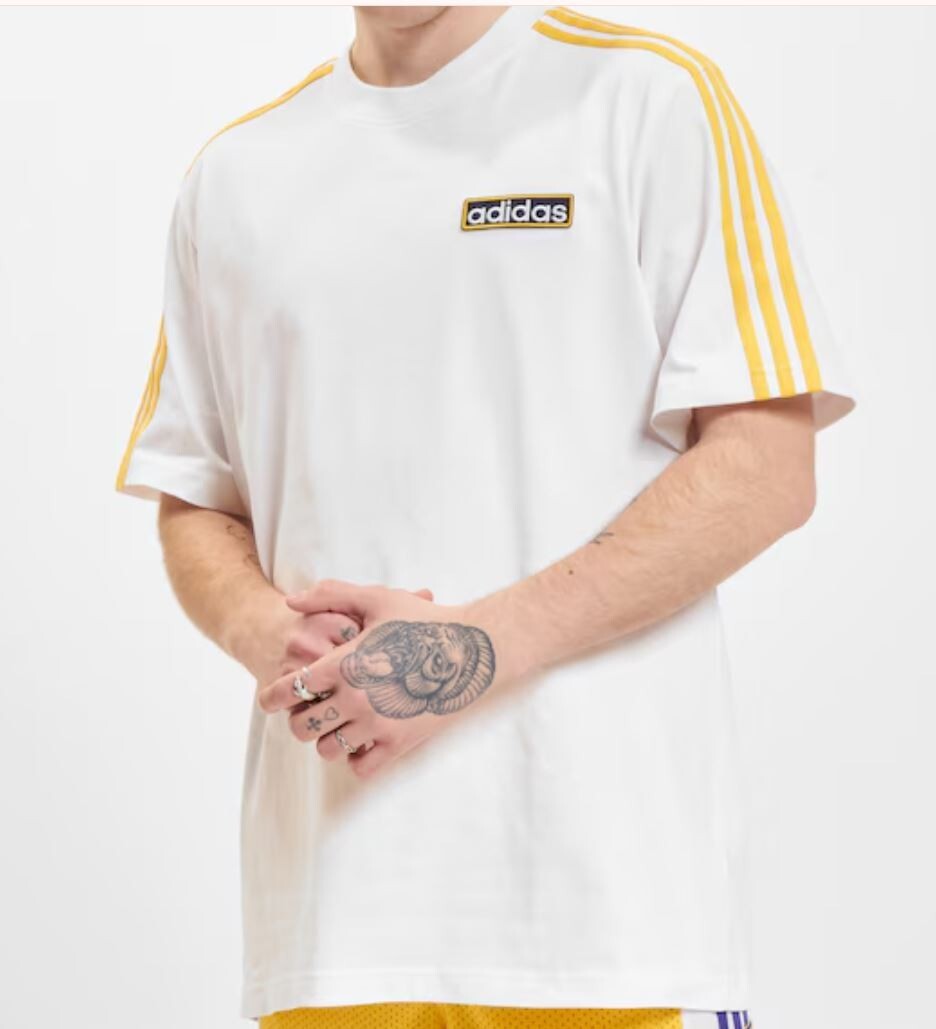 NEW MEN’S ADIDAS ORIGINALS ADIBREAK TEE SHIRT ~SIZE XL #IU2360