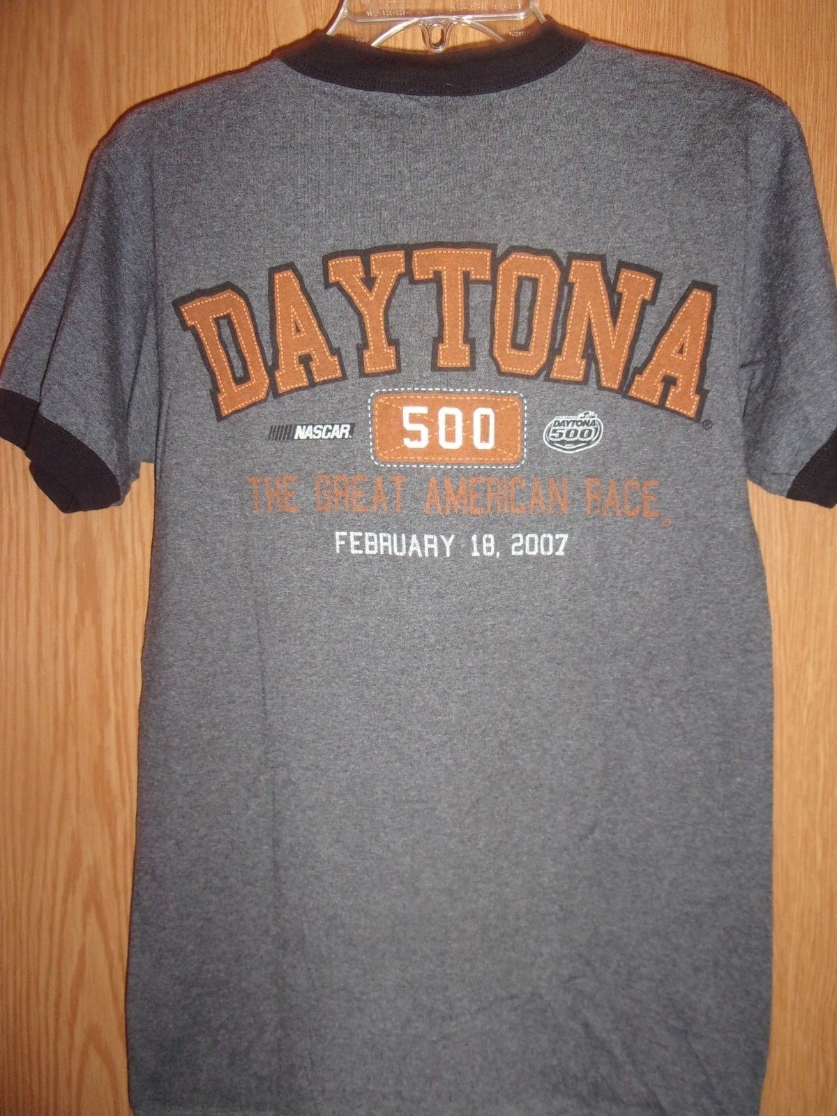 Daytona 500 NASCAR 07 gray S t shirt