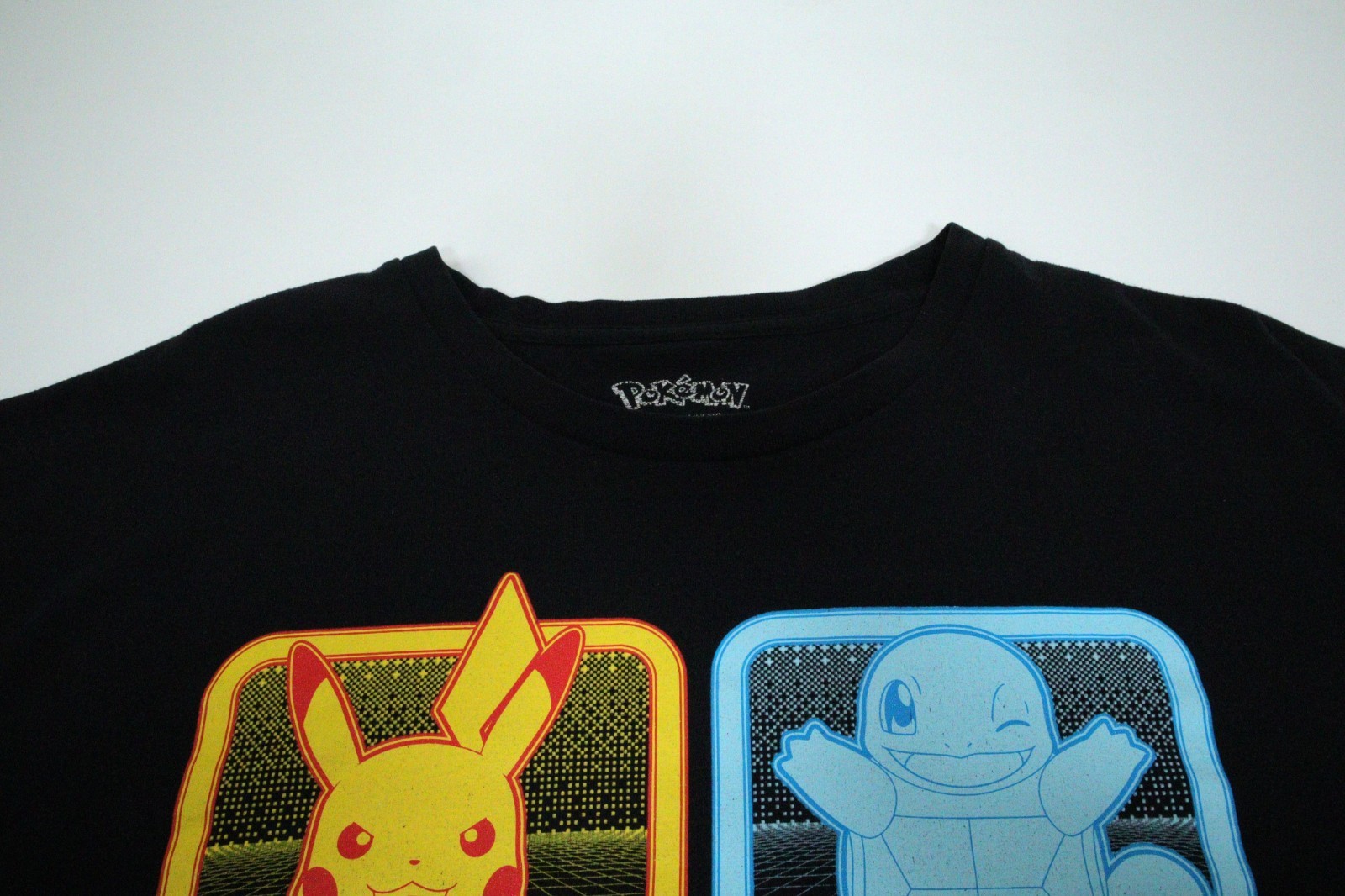Pokémon Pikachu Squirtle Bulbasaur Charmander Graphic T-Shirt Men’s XL T0408