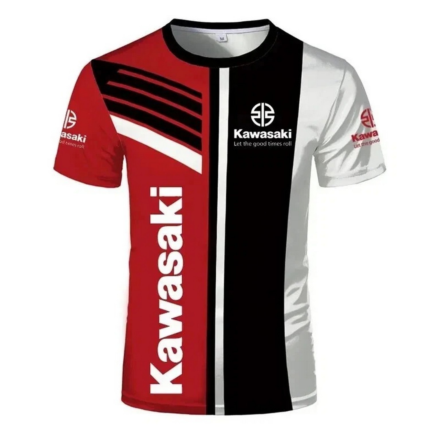 Hot Kawasaki Motorcycle Racing 3D Printed Men’s T-shirt Quick Drying S-5XL