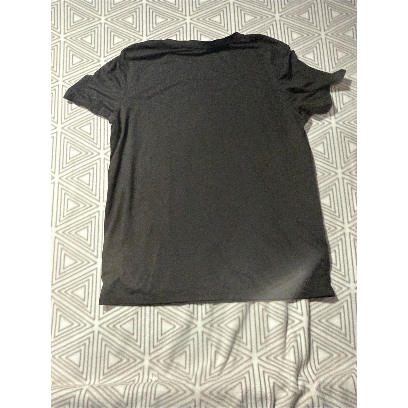ROMWE Black Tee with Blue Skeleton Graphic and Text