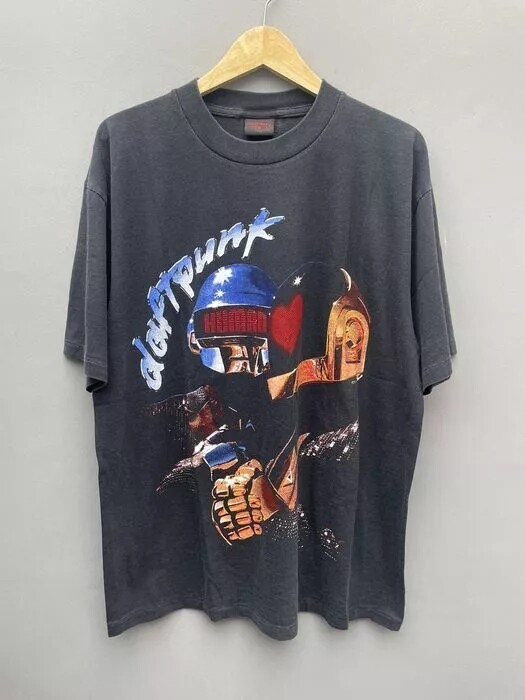 Daft Punk Band Shirt, Daft Punk Cotton Black Unisex T-shirt Reprint S-5XL